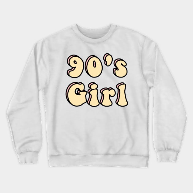 90's girl Crewneck Sweatshirt by reesea